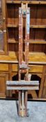 Wooden folding artist's easel, 158cm high