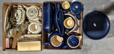 Selection of Masons Chartreuse pattern ceramics including a teapot, two jugs, a ginger jar, small