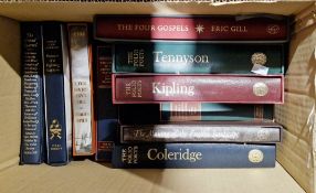 Collection of Folio Society books to include Gill, Eric 