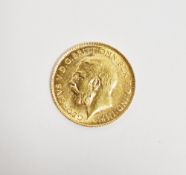 George V 1914 gold half sovereign