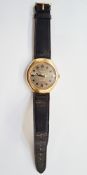 Hamilton self winding gentleman's wristwatch, the dial with raised baton hour markers, day date