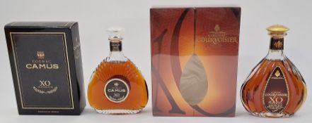 Courvoisier X.O. Imperial Cognac, 35cl 40% vol, together with Camus Cognac X.O. Superior 35cl 40%