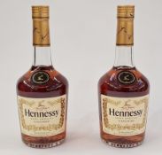 Two bottles of Hennessy very special cognac, 50cl 40% vol (2)