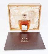 Chateau de Laubade Bas Armagnac X.O., the rear of the bottled dated December 2005, housed in