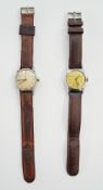 Gentleman’s mid-century A.E.C wristwatch, marked 17-jewels Incabloc, in stainless steel case on