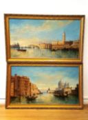 William Meadows (1825-1901), a pair of late 19th century oil paintings on canvas, views of the Grand