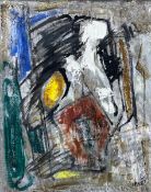 An Abstract Expressionist style oil painting on canvas titled 'Empty Basket' 1962 by Leslie