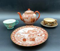 A miscellaneous collection of Chinese ceramics, early 20th century, various. Dia.21.5cm (plate), H.
