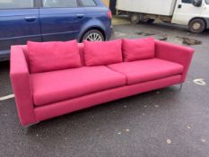 A contemporary Roger Lewis three seater sofa. L.219 D.92cm