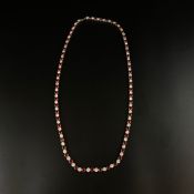 A .925 hallmarked silver necklace. L.90cm