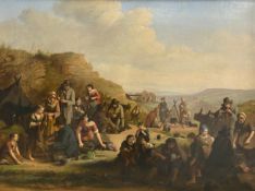 After David Wilkie (1785-1841), a large early 19th century oil painting on canvas genre scene