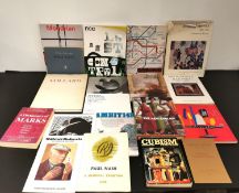 A collection of nineteen books and publications relating to art and antiques to include exhibition