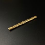 WITHDRAWN - See Lot 1 for a full explanation. A 19th century all-over engraved yellow metal
