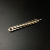 WITHDRAWN - See Lot 1 for a full explanation. A 19th century white metal propelling pencil in