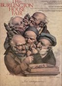An original lithographic poster for The Burlington House Fair C.1980 with an image after the