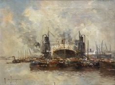 Marinus Johannus Drulman (1912-1978), a 20th century Dutch school oil on canvas, painting of a