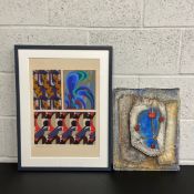 Two artworks to include a framed print after the original by Adam and Maurice Verneuil along with