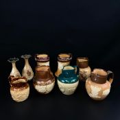 A collection of 19th century and later Doulton Lambeth and Royal Doulton stoneware to include a pair