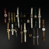 A collection of wristwatches to include a vintage Gucci model 3600J along with another Gucci