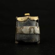 A late 17th century brass mounted 1lb stone weight recovered in 1843 from the wreck of HMS Edgar