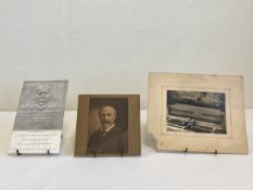 Two original photographs to include a famous portrait of Sir James Cantlie, a picture of his
