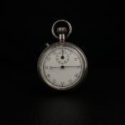 An early 20th century military issue hallmarked silver stop watch or artillery timer having a
