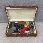 A collection of vintage die cast and other children's toys to include James Bond's Aston Martin