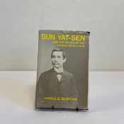 A first edition book titled 'Sun Yat-sen and the Origins of the Chinese Revolution' by Harold Z.