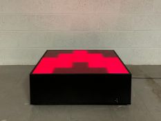 A limited edition illuminated coffee table by Daft Punk and Tom Dixon for Habitat C.2004 having an