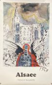 After Salvador Dali (1904-1989), an original travel poster titled 'Alsace' printed for the French