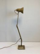 A 1940s Herbert Terry Anglepoise articulated lamp model 1227 with a two-tone scumble finish raised