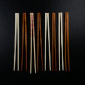 Collection of eight pairs of vintage chopsticks. L.27cm