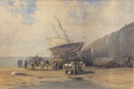 Charles Marie Bernard Palianti (b.1815), a 19th century watercolour painting depicting military