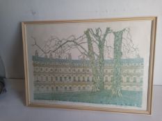 A limited edition etching with aquatint titled 'The Circus Bath' 1979 by Lynda J. Thomas, signed