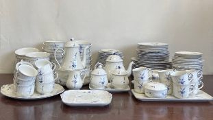 A Villeroy & Boch Old Luxembourg pattern part tea and coffee service for twelve place settings to