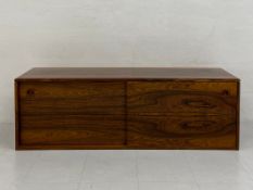 A mid-century floating sideboard by Robert Heritage for Archie Shine having a rectangular top over