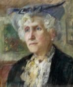 Maud Morgan (1903-1999), a 20th century pastel portrait titled 'The Little Old Lady' in a glazed