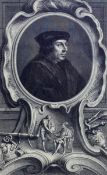 Jacobus Houbraken (1698-1790), an 18th century engraving titled 'Thomas Cromwell. Earl of Essex'