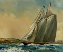 Dion Pears (1929-1985), a 20th century oil on canves titled 'Force 10', signed to the bottom edge in