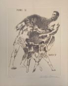LeRoy Neiman (1921-2012), a 20th century limited edition etching titled 'Ali-Frazier Suite',