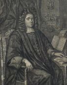 John Savage (1683–1701), a 18th century portrait engraving of Sir Henry Chauney in a glazed John