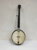 A late 19th Century Banjo by T.E. Bevan & Co., Calcutta with impressed maker's marks to the neck.