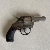A C.1900 Young American Bulldog solid-frame double-action .32 calibre five shot rimfire pistol or