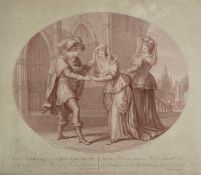 Francesco Bartolozzi (1727-1815), an 18th century sepia stipple engraving titled 'Jane Shore