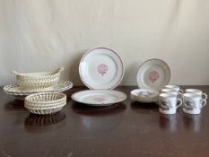 A mixed collection of ceramics to include three Wedgwood stoneware plates each bearing the