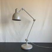 A contemporary Orsjo Belysning powder coated Anglepoise desk lamp. H.116cm