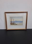 Attributed to Harry Simeon (1896-1936), an early 20th century watercolour painting depicting sailing