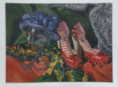 Hilary Beauchamp MBE, a contemporary acrylic painting on board titled 'Impossible', hand signed in