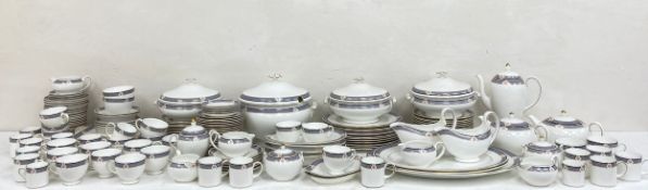 An extensive Wedgwood dinner service to include twelve dinner plates, bowls, tureens, cups etc