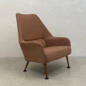 A mid century Flamingo armchair by Ernest Race. H.93cm